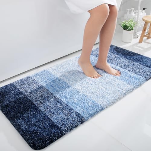 OLANLY Large Bathroom Rugs 50x30, Extra Soft Absorbent Microfiber Bath Rugs by OLANLY