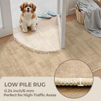 2x12 Runner Rug Non Slip,Washable Hallway Runner Rug,Brown - Image 6