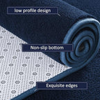 AROGAN Shag Runner Rug for Hallways, 2x6 Feet Washable Rugs, Navy Blue - Image 3