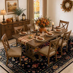RELEANY Washable Area Rug, Large 9'x12', Black/Colorful - Image 2