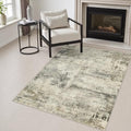 Area Rug Living Room: 3x5 Modern Washable Soft Carpet Ash Brown by FXRHLP