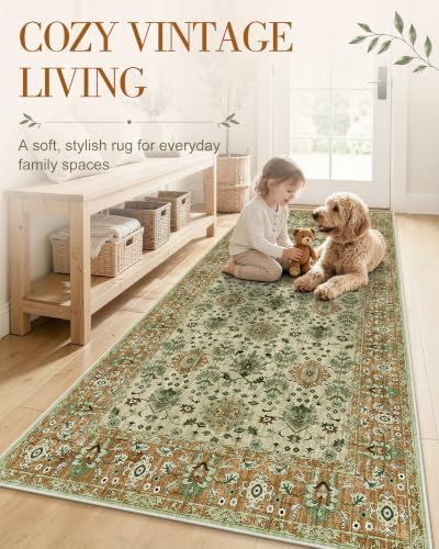 OLANLY 2x8 Washable Runner Rug, Soft Non Slip Carpet for Hallway Kitchen - Image 3