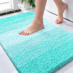 OLANLY Small Bathroom Rugs 24x16, Extra Soft Absorbent Microfiber Bath Rugs by OLANLY