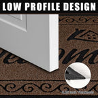 Yimobra Welcome Mat Outdoor Indoor, Waterproof Heavy Duty Front Door Mat Outside Entrance, Extra Sturdy Non-Slip Doormat, Low Profile, Dirt Trapping, 36x24 Inches, Coffee - Image 5