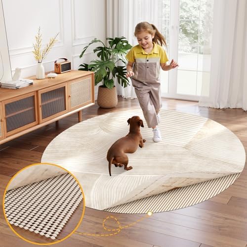 Jorvila Non-Slip Rug Pad Gripper Round 8 Ft - Image 7