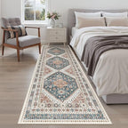 Madane Kitchen Runner 2'6''x8' Soft Rug Runners for Hallways, Navy Blue - Image 4