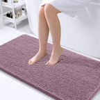OLANLY Bathroom Runner Rugs 40x24, Extra Soft Absorbent Chenille Bath Rugs by OLANLY