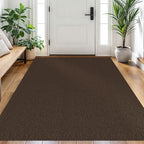 EARTHALL Washable Area Rug, Non Slip Entryway Rug, 4x6 Ft, Brown/Coffee by Unknown