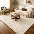 Ophanie 5x7 Area Rugs for Living Room Ivory, Fluffy Shag Large Fuzzy Plush Soft Rug, Shaggy Floor Big Carpets for Bedroom Nursery, Kids Home Decor Aesthetic with Over 99 pcs Pile fibers by Ophanie