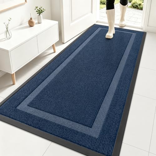 OLANLY Front Door Mat Outside 71x30, All-Season Heavy-Duty Rubber Doormat by OLANLY