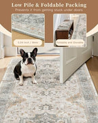 Madane Hallway Runner Rug 2x5 Washable Entry Rugs Soft, Light Taupe Brown - Image 6