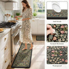 Collive Anti Fatigue Mats for Kitchen Floor, Padded Runner Rugs Sets of 2 - Image 6