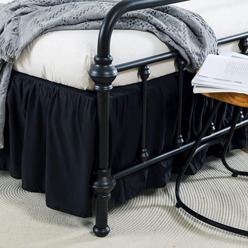 Bed Skirt King Size Ruffled Bed Skirt with Split Corners - Image 4