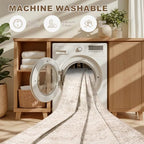 Hallway Runner Rug: 2.6x8 Kitchen Rugs for Living Room Beige Brown - Image 7