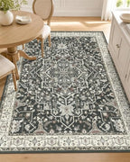 OLANLY 3x5 Washable Accent Rug, Soft Non Slip Carpet for Entryway Bedside by OLANLY