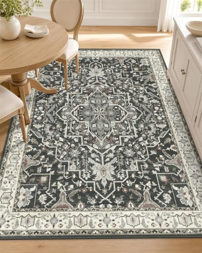 OLANLY 3x5 Washable Accent Rug, Soft Non Slip Carpet for Entryway Bedside by OLANLY