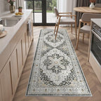 Madane Hallway Runner Rug 2x5 Washable Entry Rugs Non-Slip, Black - Image 3