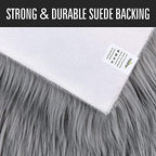 2x6 Grey Faux Fur Runner Rug Fluffy Soft Washable for Bedroom Dorm Hallway - Image 6