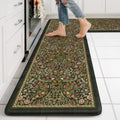 Collive Kitchen Mats Cushioned Anti Fatigue, Olive Green Kitchen Floor Mat by Collive