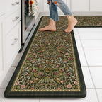 Collive Kitchen Mats Cushioned Anti Fatigue, Olive Green Kitchen Floor Mat by Collive