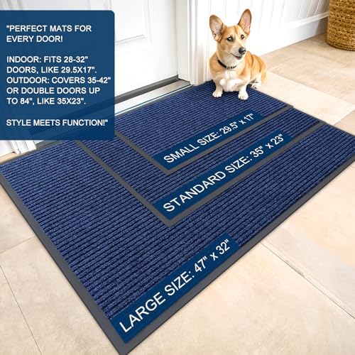 OLANLY Front Door Mat 59x34, Waterproof Heavy-Duty Indoor Outdoor Doormat - Image 2
