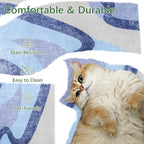 Ompaa Living Room Rug 5x8 Blue Area Rug Machine Washable Rug Non Slip Indoor Large Rugs for Bedroom, Classroom, College Dorm, Farmhouse, Dining Room, Kids Playroom - Image 4