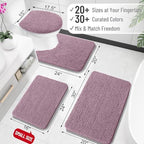 OLANLY Bathroom Rugs 36x24, Extra Soft Absorbent Chenille Bath Rugs - Image 2