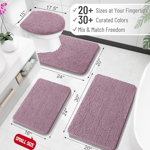 OLANLY Large Bathroom Rugs 70x46, Extra Soft Absorbent Chenille Bath Rugs - Image 2