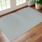 EARTHALL Washable Entryway Rug, Non Slip Area Rug, 3x5 Ft, Turquoise/Gray - Image 6