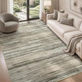 Lofus 5x7 Area Rug for Living Room, Abstract Washable Non-Slip Rugs, Taupe by Lofus