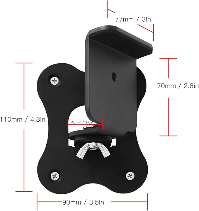 Dpofirs Speaker Wall Bracket for Q930B, Speaker Wall Bracket Metal Speaker Wall Mounted Bracket for Q930B Q930C Q990B Q990C SX Q990B