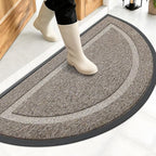 OLANLY Half Circle Front Door Mat Outside 47x23 All-Season Rubber Doormat by OLANLY