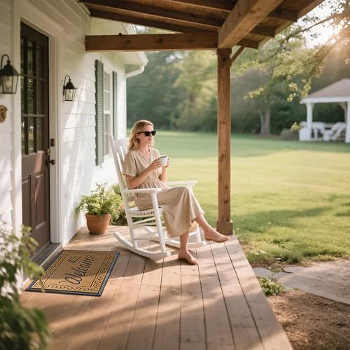 Yimobra Artificial Grass Welcome Mat, 29.5 x 17 in, Yellow - Image 3