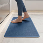 YDKGL Kitchen Rugs Kitchen Mats for Floor Non Slip Washable Blue 17"x30" by YDKGL