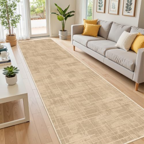 2x12 Runner Rug Non Slip,Washable Hallway Runner Rug,Brown - Image 4