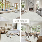 8x10 Washable Area Rugs for Living Room,Bedroom,Dining Room(Concrete Grey) - Image 5