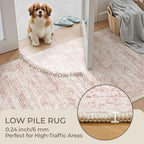 2x8 Runner Rug Non Slip,Washable Hallway Runner Rug,Pink - Image 6