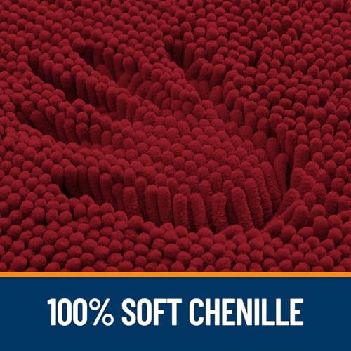 OLANLY Small Bathroom Rugs 24x16, Extra Soft Absorbent Chenille Bath Rugs - Image 3
