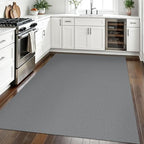 EARTHALL Washable Area Rug, Non Slip Living Room Rug, 5x7 Ft, Dark Gray - Image 6