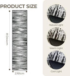 2x8 Runner Rug Non Slip,Washable Hallway Runner Rug,Black - Image 2