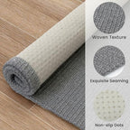 EARTHALL Washable Runner Rug, Non Slip Hallway Runner, 2x8 Ft, Dark Gray - Image 5