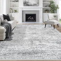 Aelenmu 9x12 Area Rugs for Living Room Washable Bedroom Dining Room Grey by Aelenmu