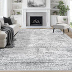 Aelenmu 9x12 Area Rugs for Living Room Washable Bedroom Dining Room Grey by Aelenmu