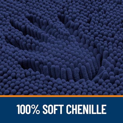 OLANLY Large Bathroom Rugs 59x35, Extra Soft Absorbent Chenille Bath Rugs - Image 3