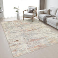 5x7 Area Rug Living Room: Modern Washable Indoor Soft Carpet Taupe by FXRHLP