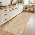 2'6'' x 8' Runner Rug Non Slip,Washable Kitchen Rugs,Brown by Restydon