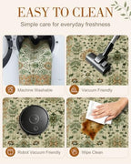 OLANLY 9x12 Washable Area Rug, Soft Non Slip Carpet for Bedroom Living Room - Image 6