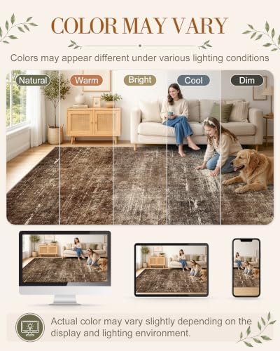 OLANLY 2x3 Washable Small Rug Non Slip Indoor Door Mat for Entryway Bedside - Image 2