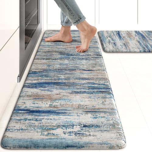 KIMODE Christmas Anti Fatigue Kitchen Mats for Floor,Farmhouse Kitchen Rugs by StayinComfortCookwithJoy