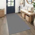 EARTHALL Washable Runner Rug, Non Slip Entryway Runner, 3x6 Ft, Dark Gray by Unknown